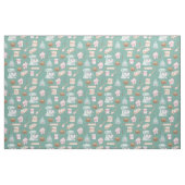 Tissu Cuisson à l'aquarelle verte (Fat Quarter)