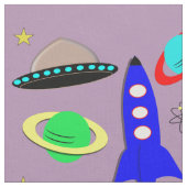 Tissu Cume Espace Extérieur Thème (Fermer)