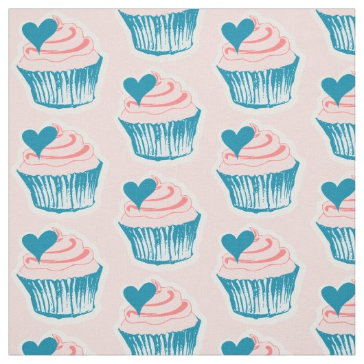 Tissu Cupcake Love (Échantillon)