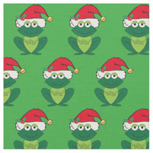 Tissu Cupide grenouille de Noël