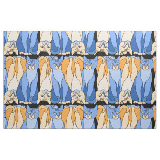 Tissu curieux de minous (Lori Corbett)