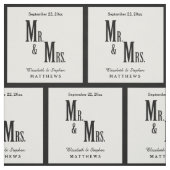 Tissu Custom M. et Mme Mariage Modèle (Échantillon)