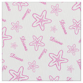 Tissu customisé rose Starfish (fermé)