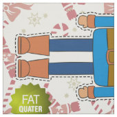 Tissu Cut & Sew Blue Nutcracker - do-it-yourself Plush (Échantillon)