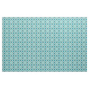 Tissu Cute Aqua Turquoise Turquoise Moderne Ikat Fat Qua