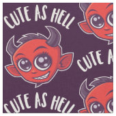 Tissu Cute as Hell Devil (Fermer)