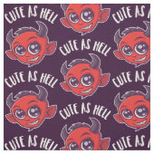 Tissu Cute as Hell Devil (Échantillon)