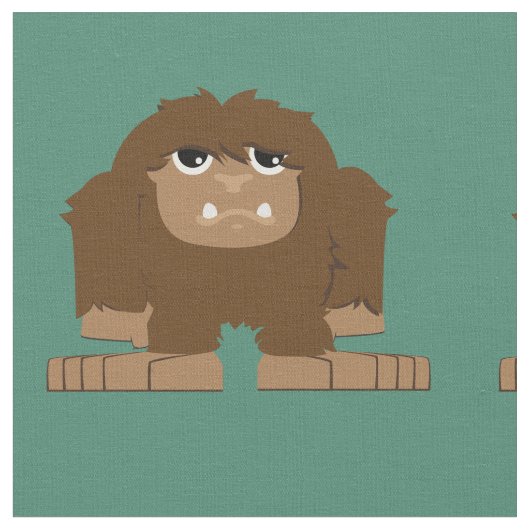 Tissu Cute Bigfoot (Fermer)