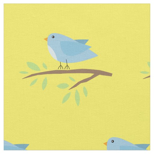 Tissu Cute bird on (Fermer)