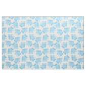 Tissu Cute Blue Elephant Nursery Fabric (Fat Quarter)