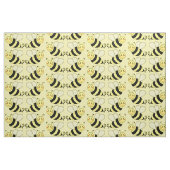 Tissu Cute Bumble Bee Motif v3 (Fat Quarter)