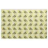 Tissu Cute Bumble Bee Motif v4 (Fat Quarter)