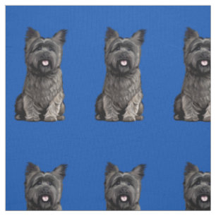 Tissu Cute Cairn Terrier