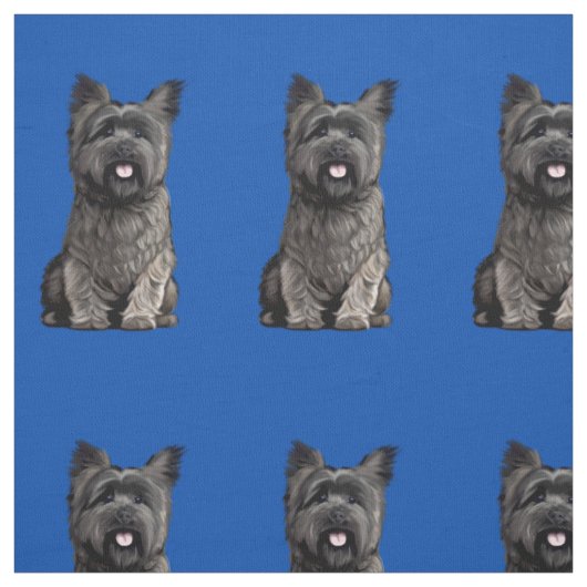 Tissu Cute Cairn Terrier (Échantillon)