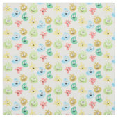 Tissu Cute Cartoon Germs Virus Bacteria Microbe Fabric (Échantillon)