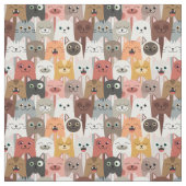 Tissu Cute Cats Fabric (Échantillon)