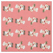 Tissu Cute Chef Sur Un Arrière - plan Red Check (Échantillon)