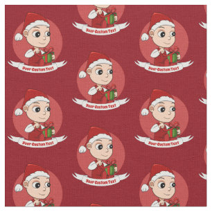 Tissu Cute Christmas bébé dessin animé Fabric