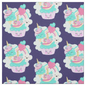 Tissu Cute Cupcake et Happy Ice Cream Motif (Échantillon)