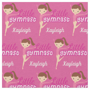 Tissu Cute Custom Gymnastique fille rose