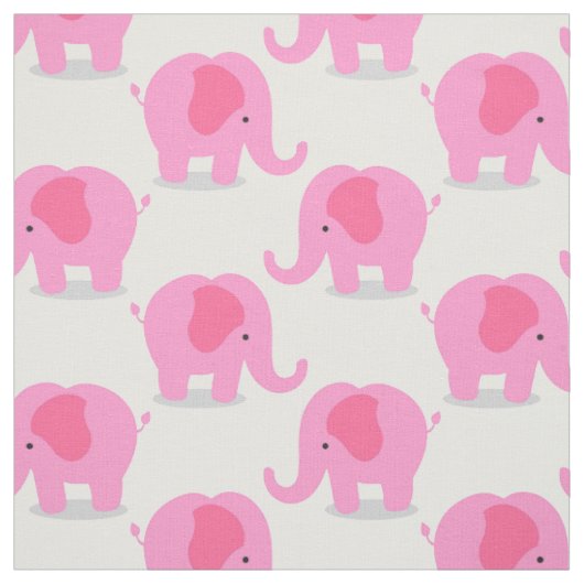 Tissu Cute Elephants Nursery Fabric (Échantillon)