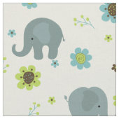 Tissu Cute Elephants Nursery Fabric (Fermer)