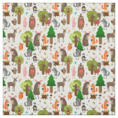 Tissu Cute Forest Animals Fabric (Échantillon)
