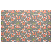 Tissu Cute Fox et Rustic Floral Fabric (Fat Quarter)