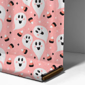Tissu Cute Ghosts & Candy Corn Halloween