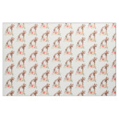 Tissu Cute Giraffe Aquarelle Maman & Bébé (Fat Quarter)