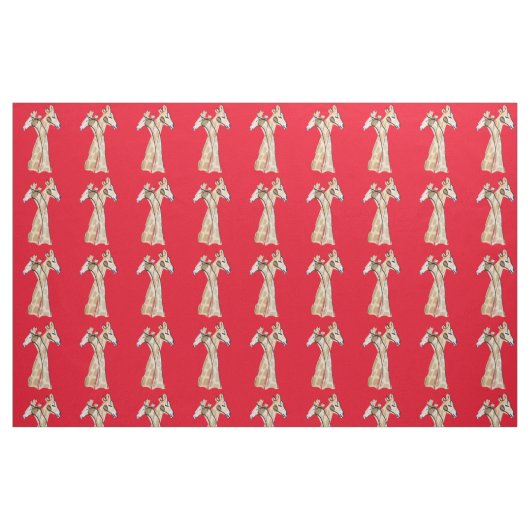 Tissu Cute Giraffe Couple Thunder_Cove (Fat Quarter)