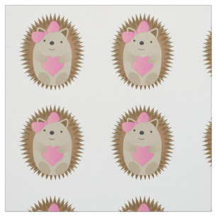 Tissu Cute Girl Hedgehog