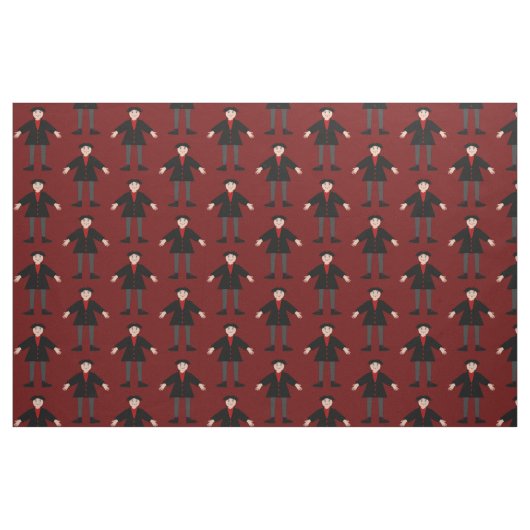 Tissu Cute Halloween Vampire Patterned (Fat Quarter)