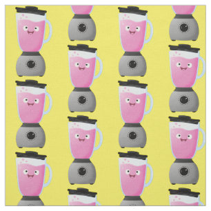 Tissu Cute happy food mixender cuisine appareil dessin a