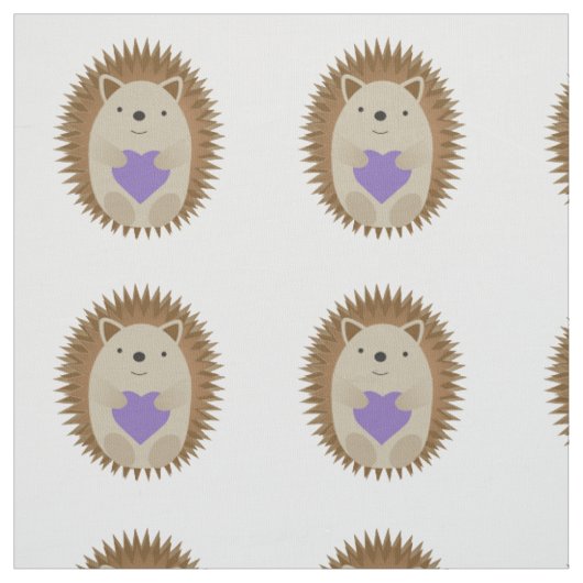 Tissu Cute Hedgehog (Échantillon)