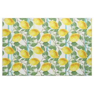 Tissu Cute Hip Tropical Summer Lemon Fruit Motif