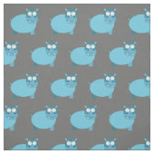 Tissu Cute Hippo bébé bébé pépinière gris Hippopotame (Échantillon)