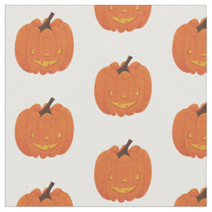 Tissu Cute, illustrée jack o' lanterne citrouille