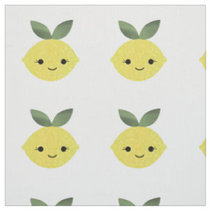 Tissu Cute Kawaii Lemon