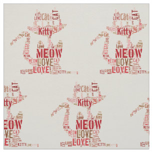 Tissu Cute Kitty Fabricants de chats - Coton & Linge