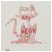 Tissu Cute Kitty Fabricants de chats - Coton & Linge (Détail)