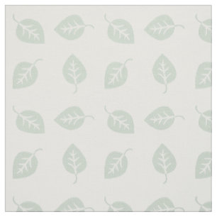 Tissu Cute Motif feuille de menthe