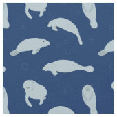 Tissu Cute Motif Manatee (Fermer)