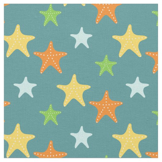 Tissu Cute Motif Starfish (Fermer)