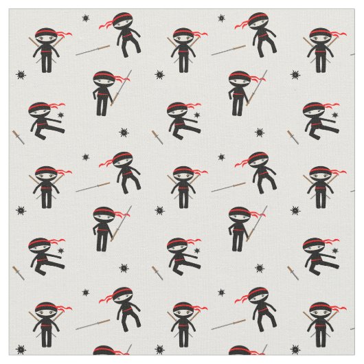 Tissu Cute Ninjas (Fermer)