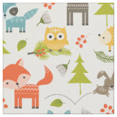 Tissu Cute Nursery Animaux de forêt (Fermer)