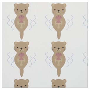 Tissu Cute Otter