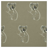 Tissu Cute Ours Koala (Échantillon)