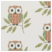 Tissu Cute Owls Motif Fabric (Fermer)