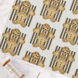 Tissu Cute pain d'épice homme Motif biscuit personnalisé